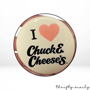 I love ChuckE. Cheese's Vintage button